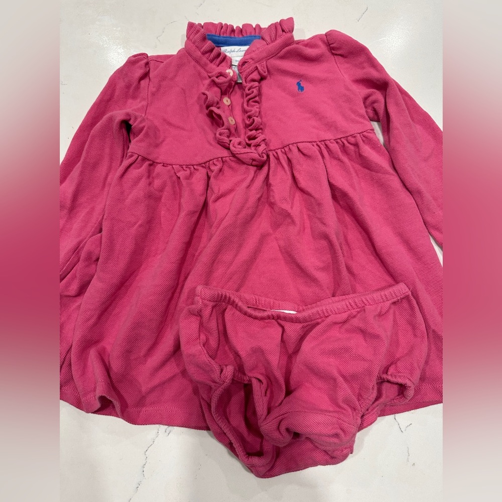 Polo pink dress 18 months **great condition**